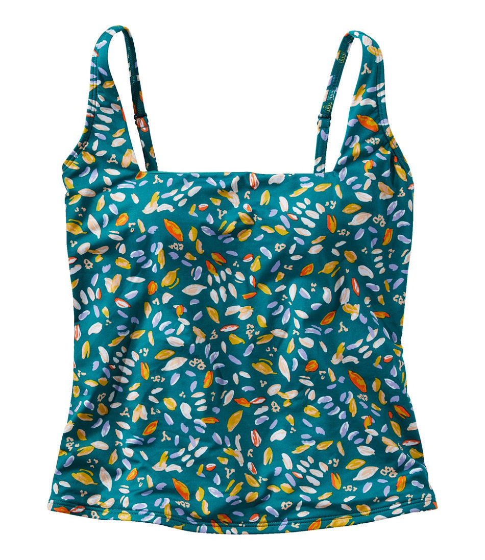 Squareneck Tankini Top Print Women's New Currents Swimwear
