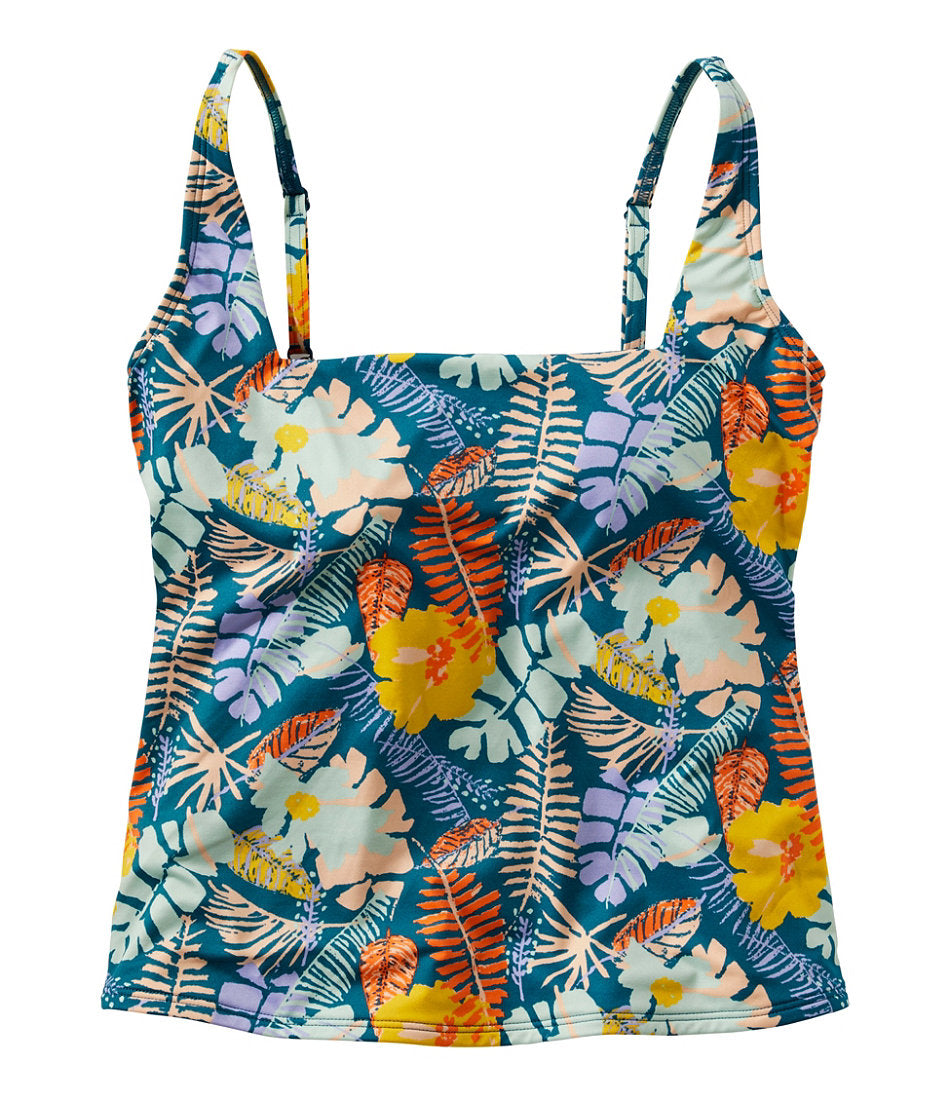 Squareneck Tankini Top Print Women's New Currents Swimwear