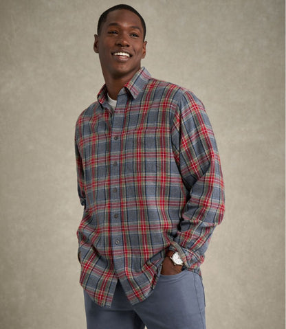 Men's Scotch Plaid Flannel Shirt, Traditional Fit