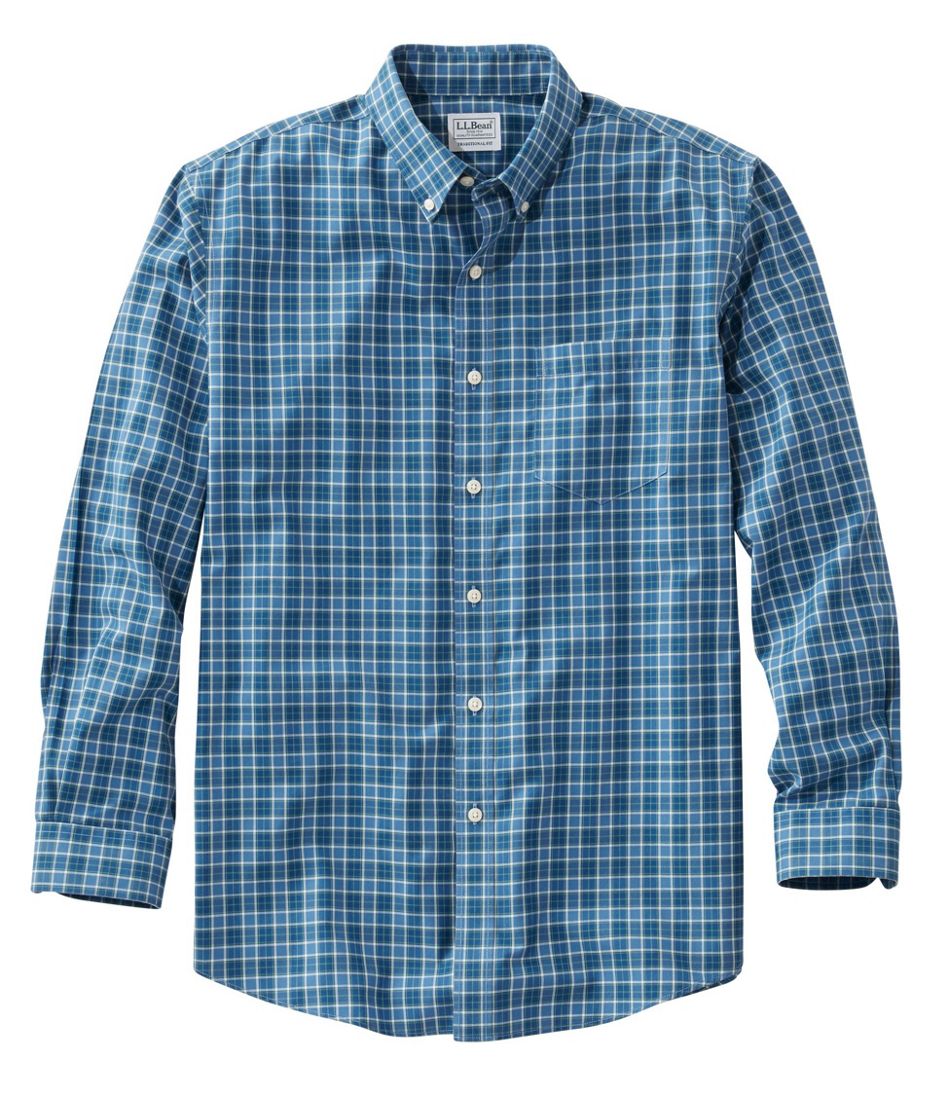 Men's Wrinkle-Free Kennebunk Sport Shirt Traditional Fit Check