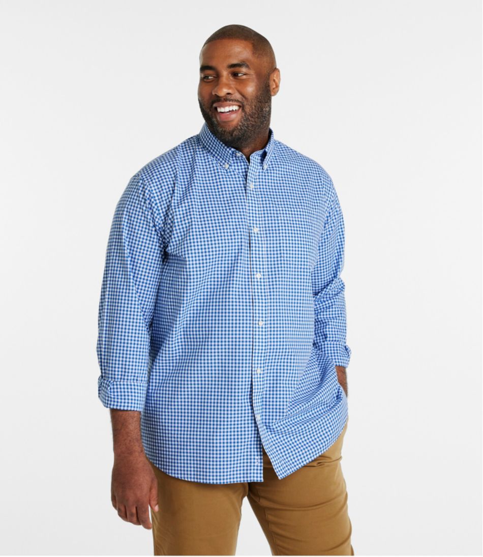 Men's Wrinkle-Free Kennebunk Sport Shirt Traditional Fit Check
