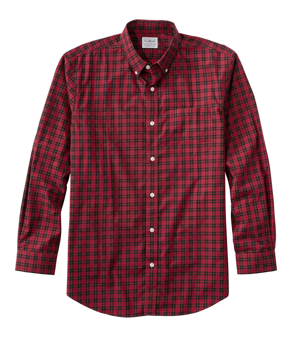 Men's Wrinkle-Free Kennebunk Sport Shirt Traditional Fit Check