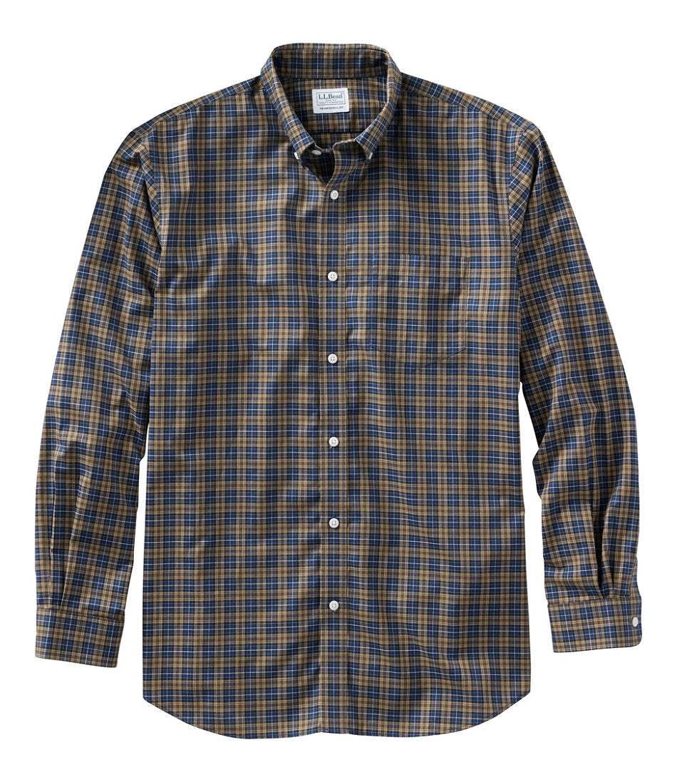 Men's Wrinkle-Free Kennebunk Sport Shirt Traditional Fit Check