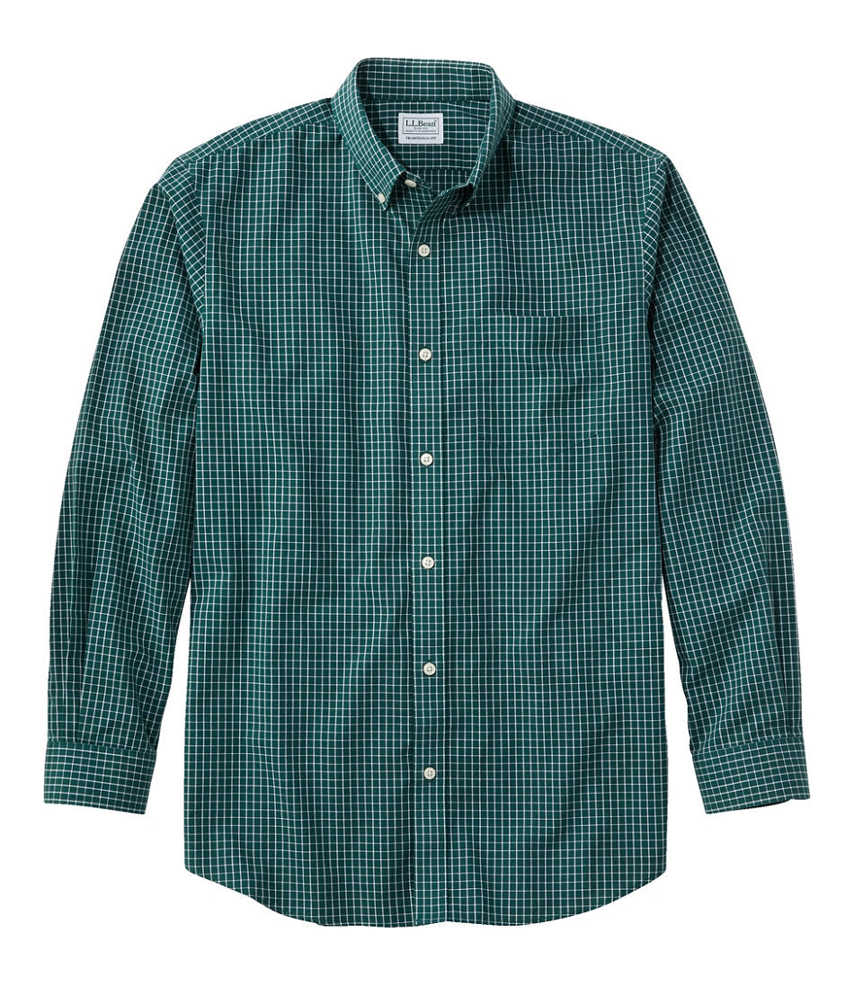 Men's Wrinkle-Free Kennebunk Sport Shirt Traditional Fit Check