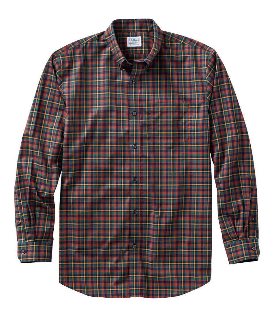 Men's Wrinkle-Free Kennebunk Sport Shirt Traditional Fit Check