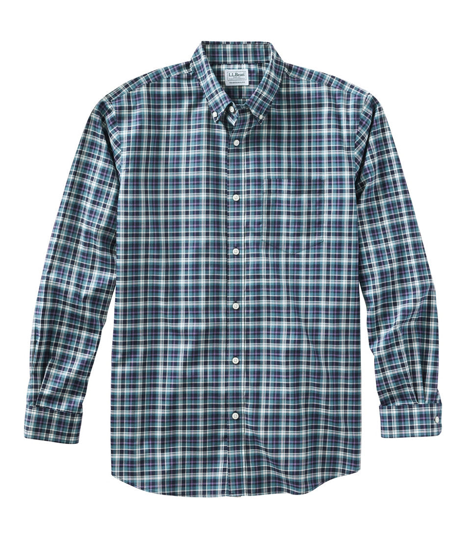 Men's Wrinkle-Free Kennebunk Sport Shirt Traditional Fit Check