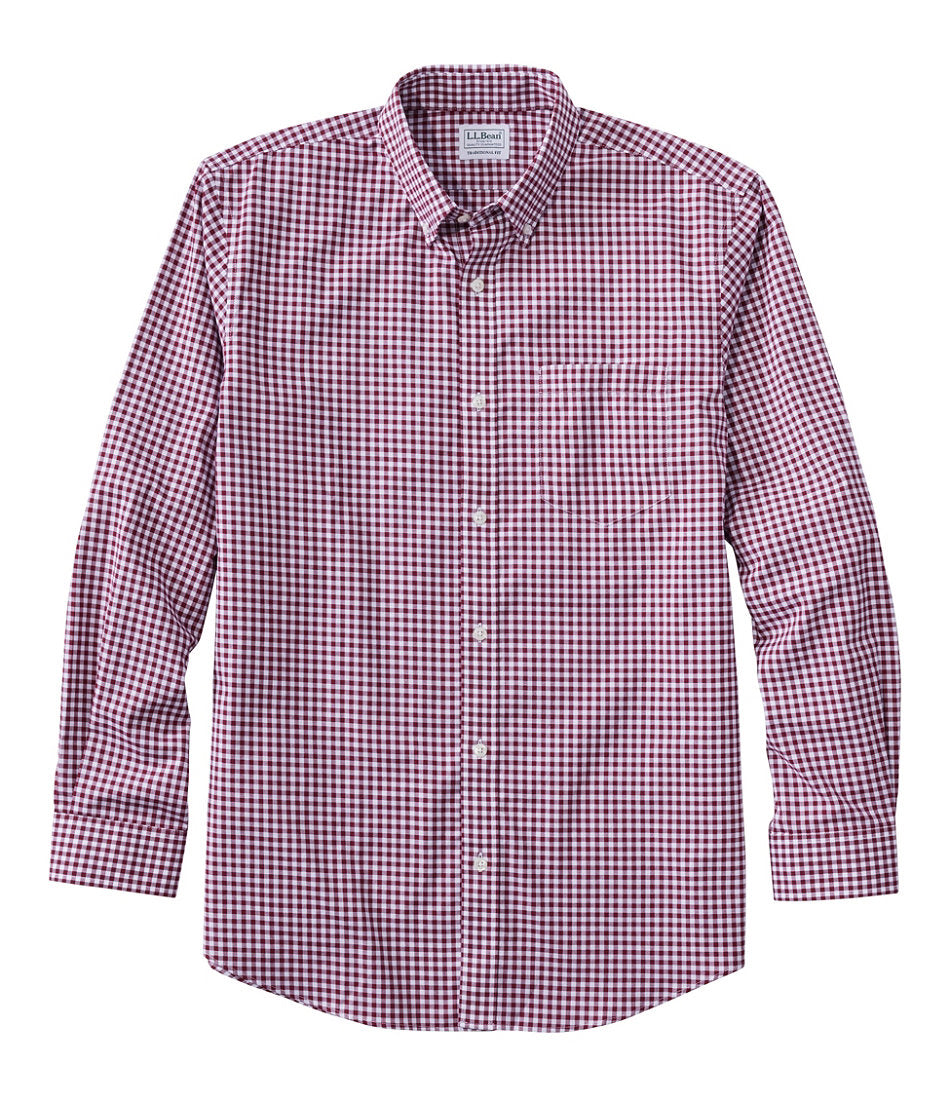 Men's Wrinkle-Free Kennebunk Sport Shirt Traditional Fit Check