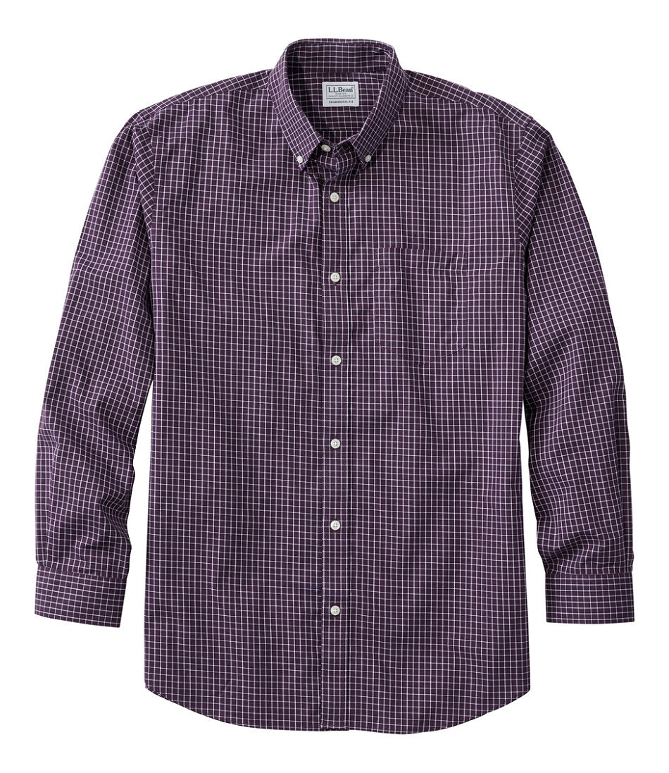Men's Wrinkle-Free Kennebunk Sport Shirt Traditional Fit Check