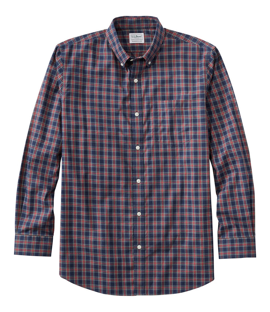 Men's Wrinkle-Free Kennebunk Sport Shirt Traditional Fit Check