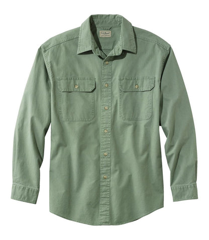 Men's Sunwashed Canvas Shirt, Traditional Fit