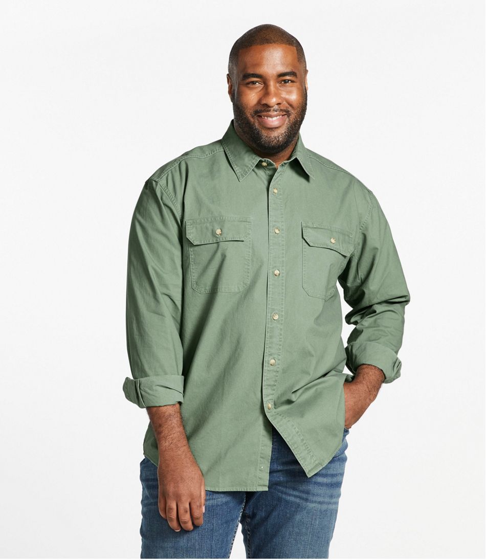 Men's Sunwashed Canvas Shirt Traditional Fit