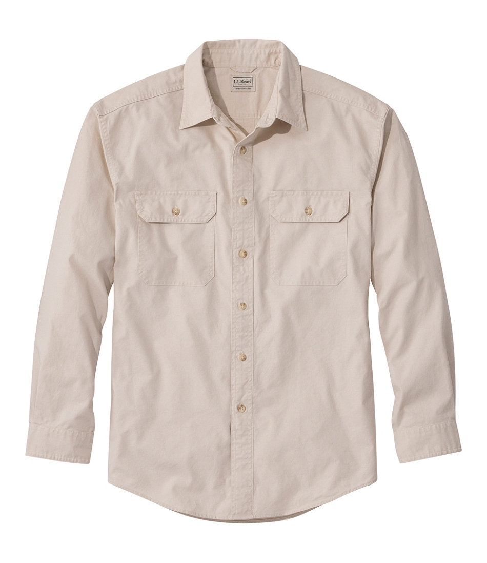 Men's Sunwashed Canvas Shirt Traditional Fit