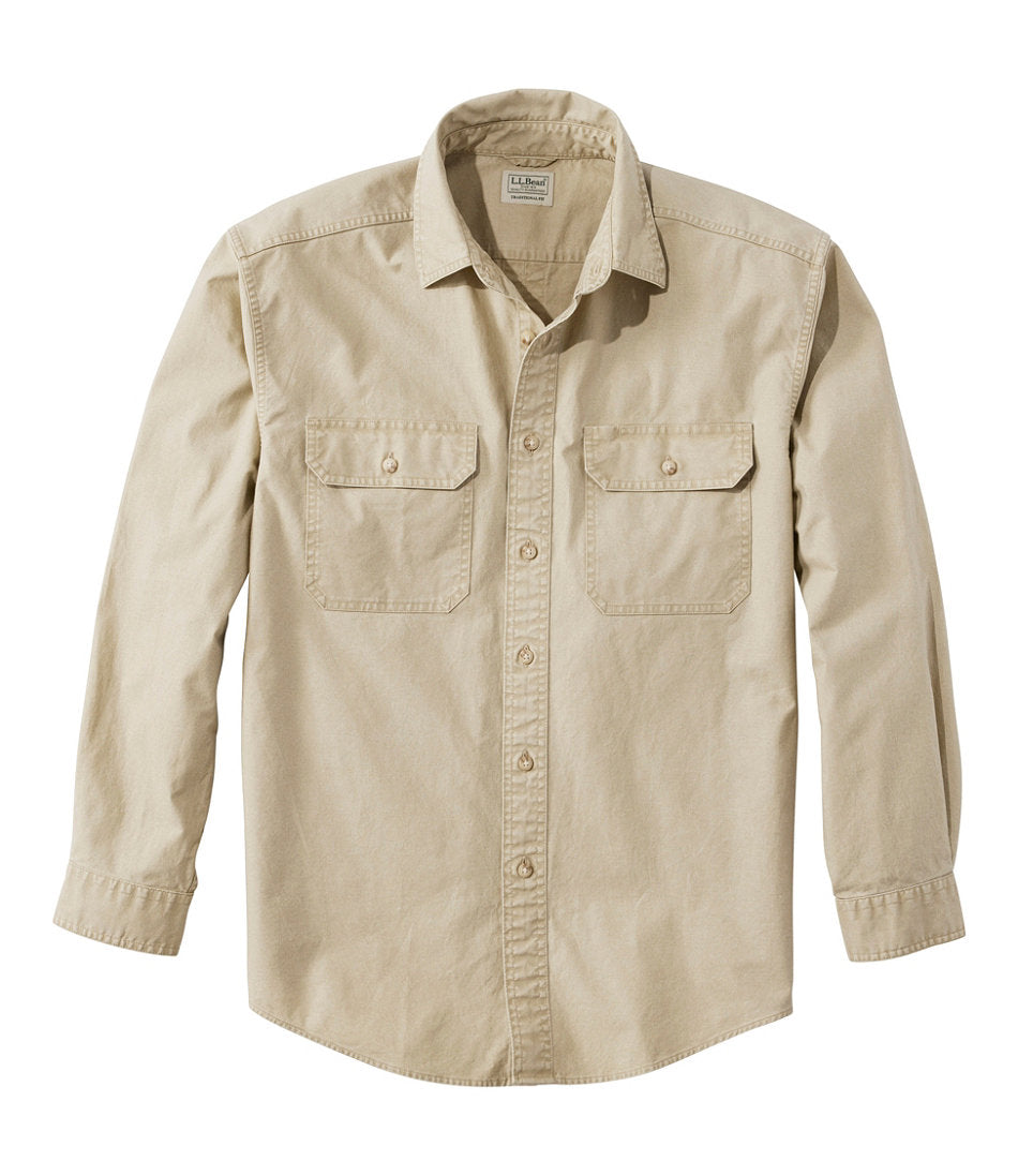 Men's Sunwashed Canvas Shirt Traditional Fit