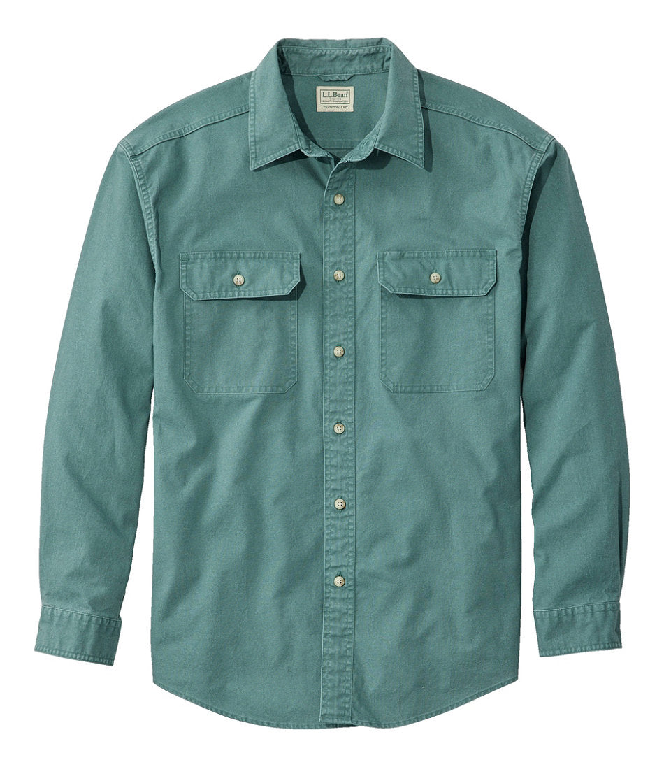 Men's Sunwashed Canvas Shirt Traditional Fit