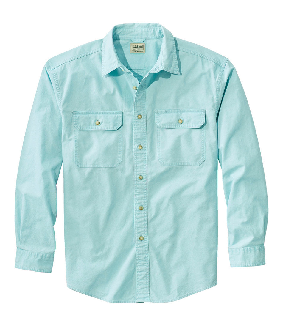 Men's Sunwashed Canvas Shirt Traditional Fit