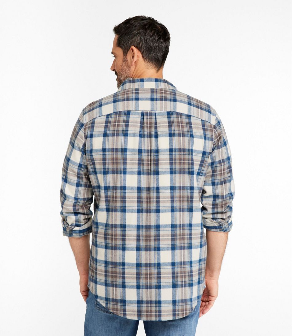Slightly Fitted Men's Scotch Plaid Flannel Shirt