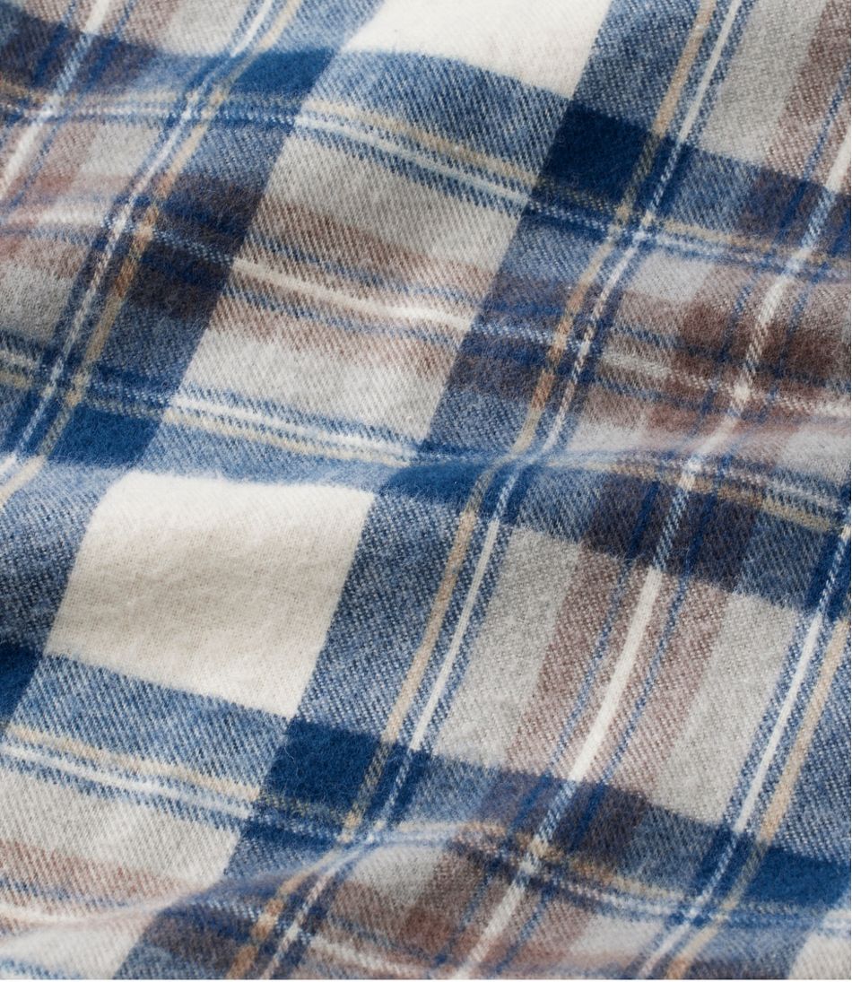 Men's Scotch Plaid Flannel Shirt, Slightly Fitted