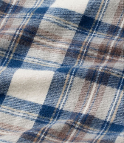Men's Scotch Plaid Flannel Shirt, Slightly Fitted