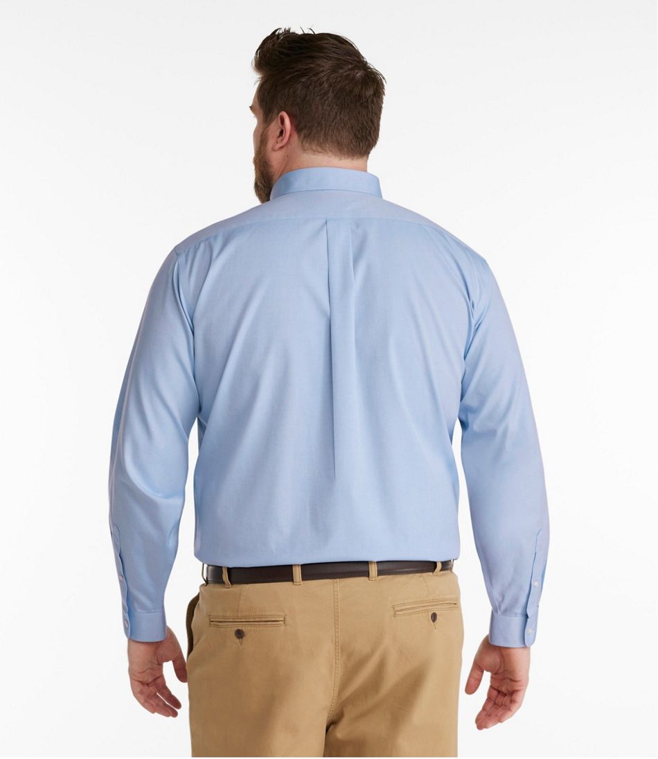 Traditional Fit Men's Wrinkle-Free Pinpoint Oxford Cloth Shirt