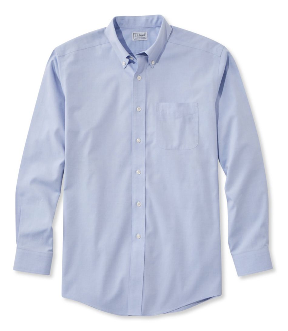 Traditional Fit Men's Wrinkle-Free Pinpoint Oxford Cloth Shirt