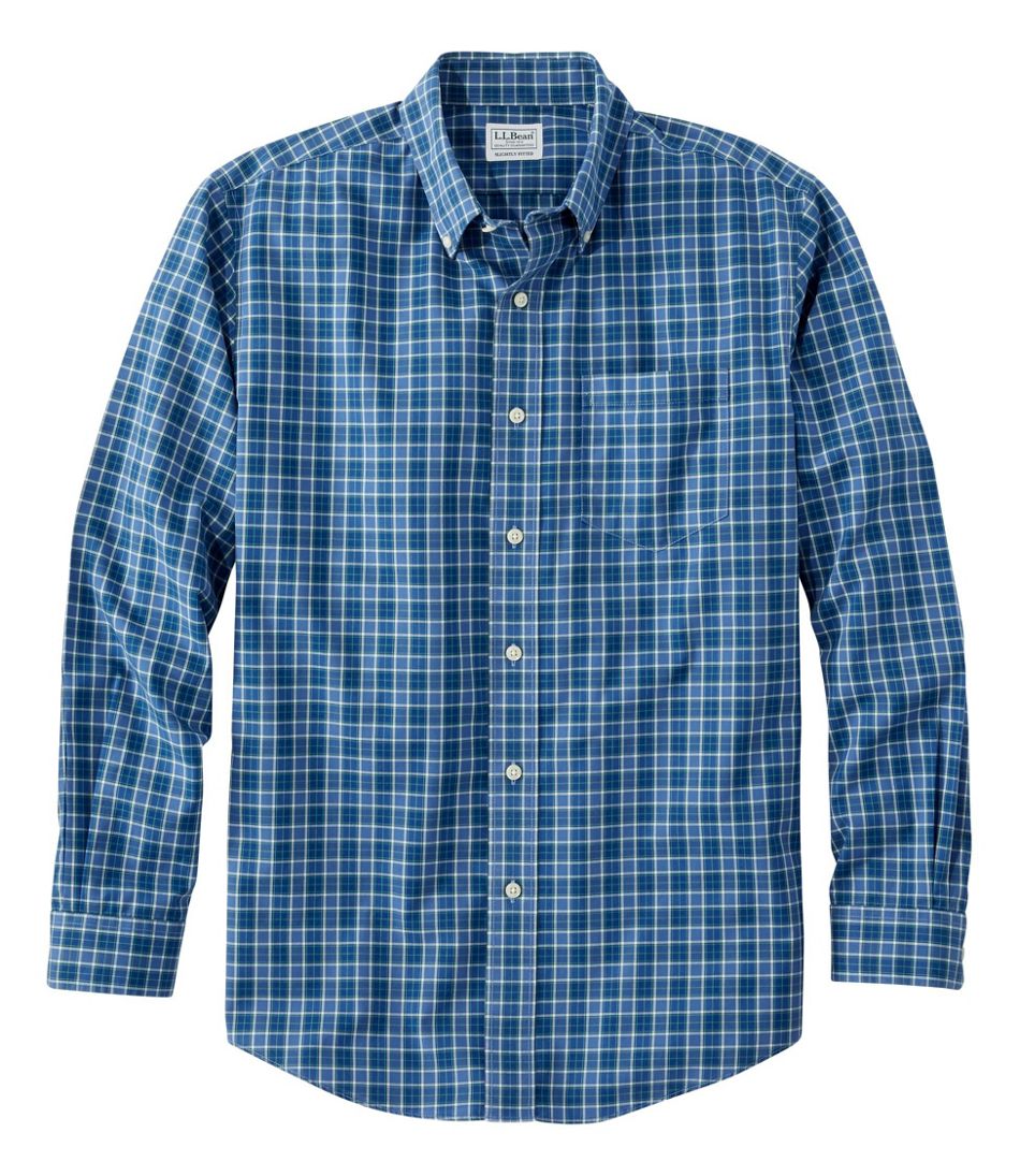 Men's Wrinkle-Free Kennebunk Sport Shirt Slightly Fitted Check