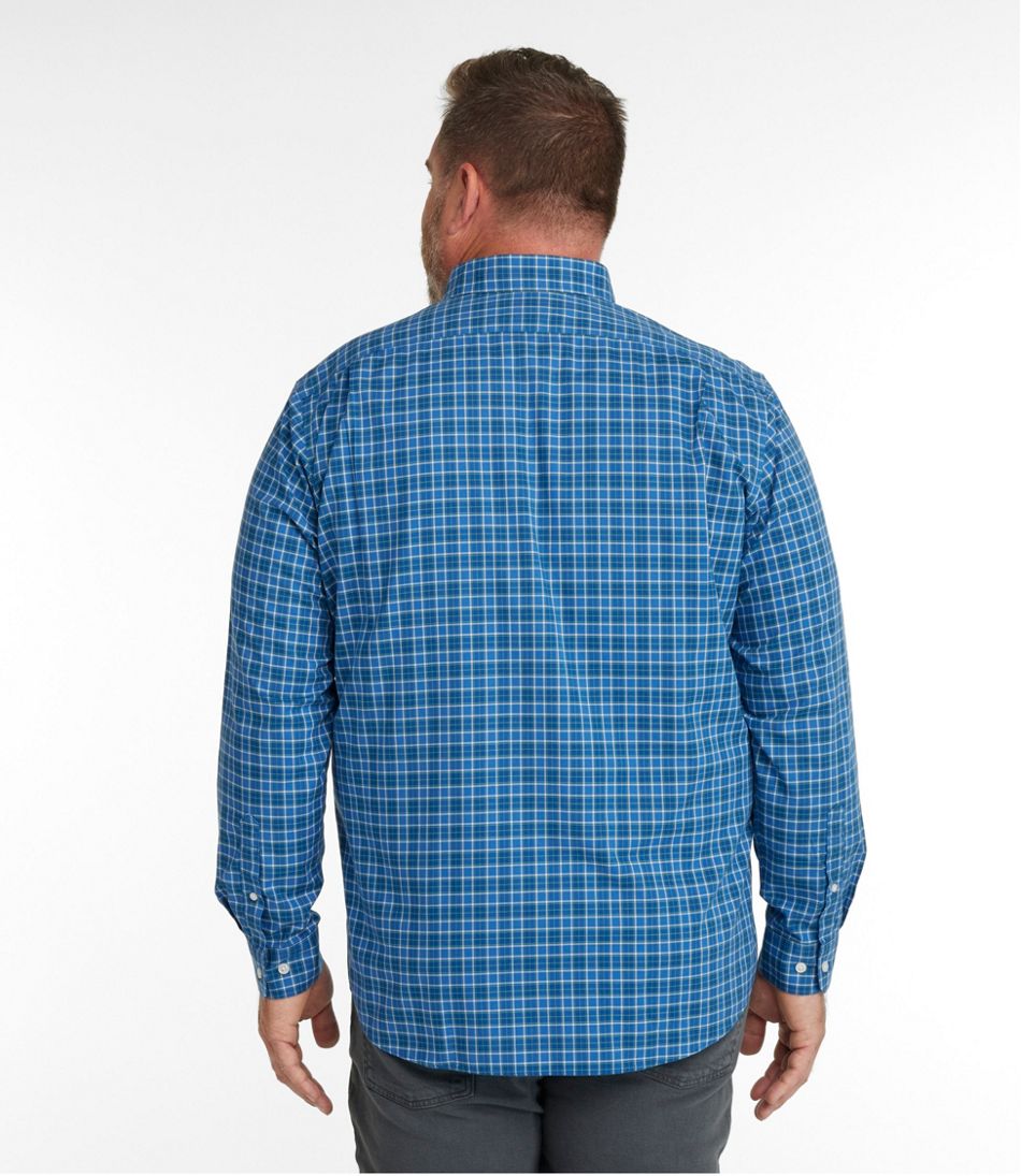 Men's Wrinkle-Free Kennebunk Sport Shirt Slightly Fitted Check