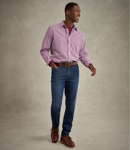 Men's Wrinkle-Free Kennebunk Sport Shirt, Slightly Fitted Check
