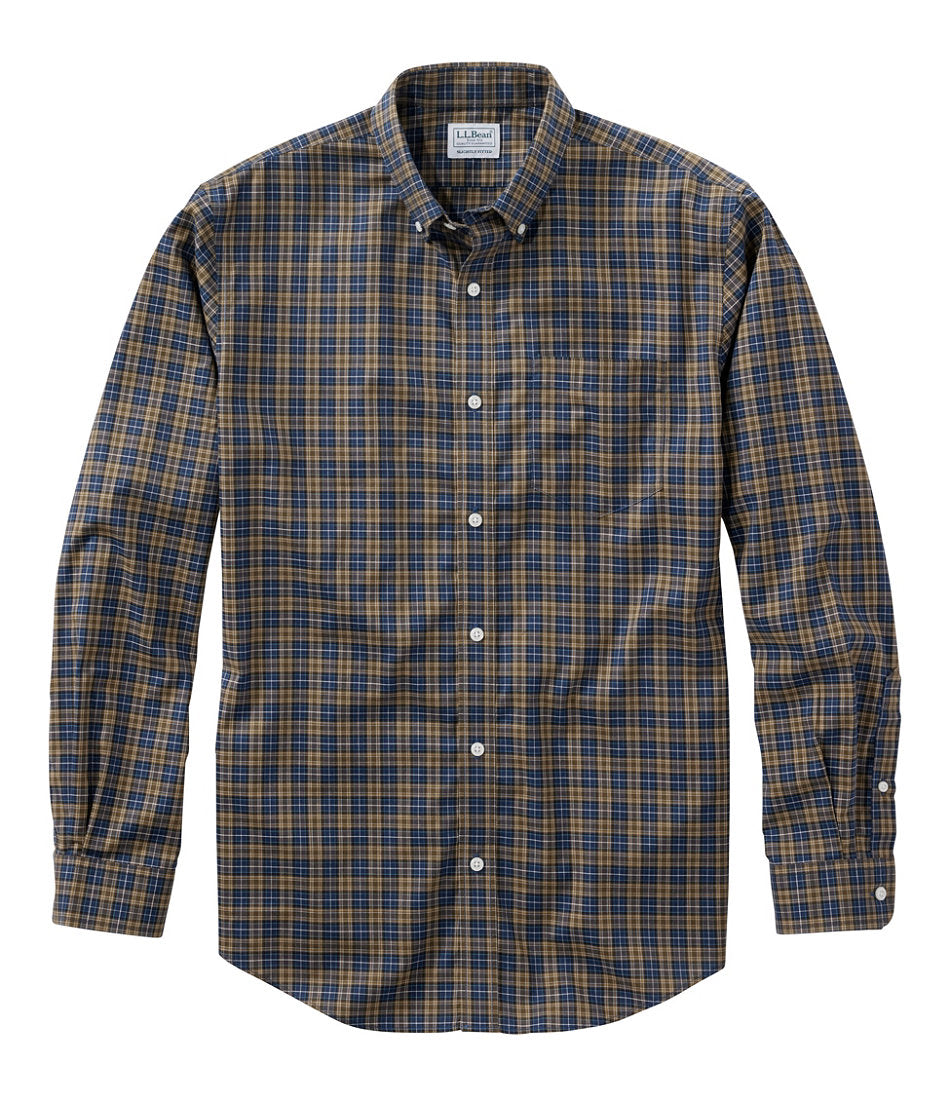 Men's Wrinkle-Free Kennebunk Sport Shirt Slightly Fitted Check