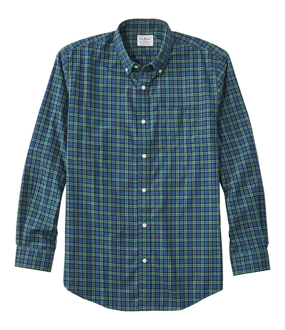 Men's Wrinkle-Free Kennebunk Sport Shirt Slightly Fitted Check