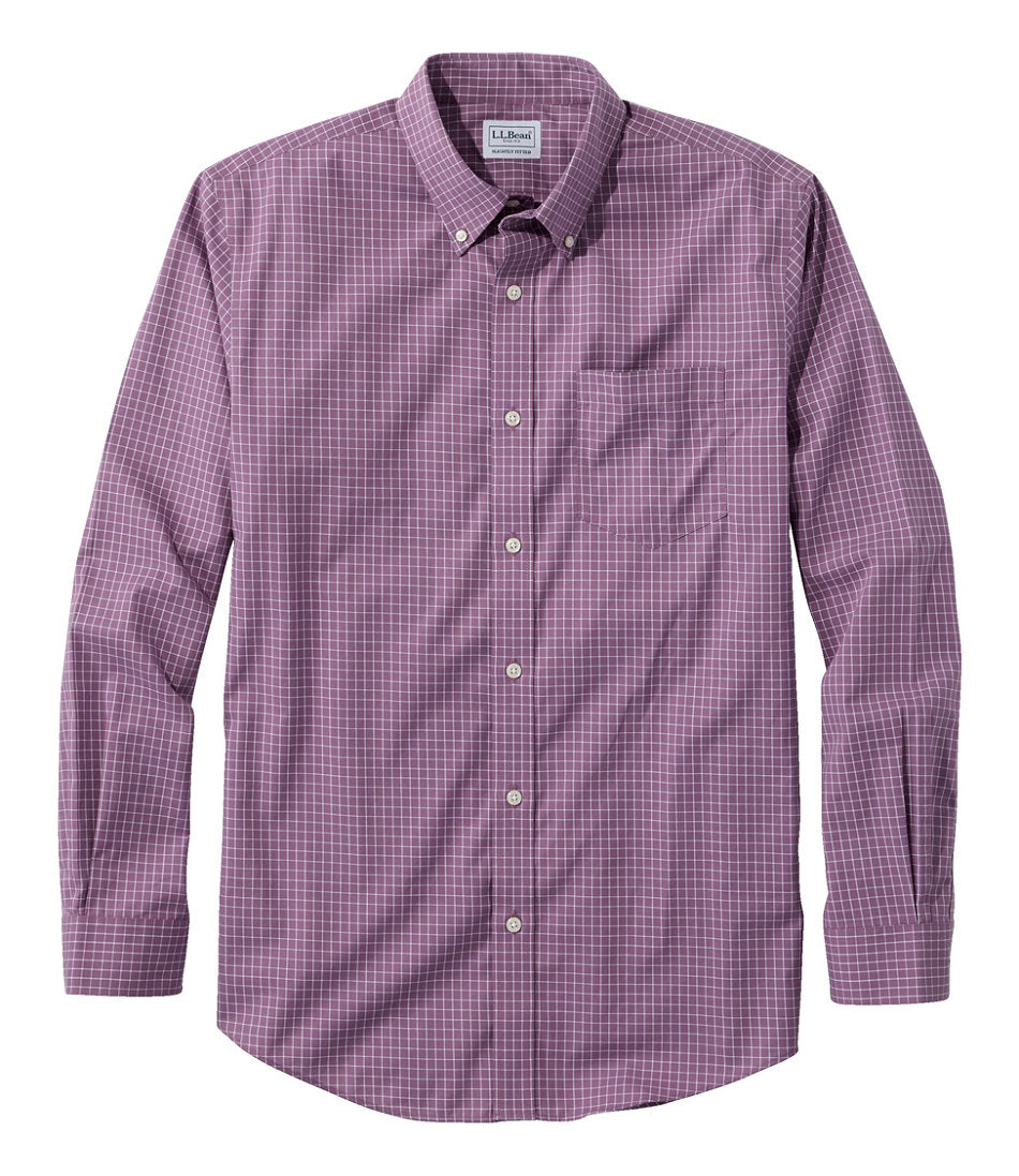 Men's Wrinkle-Free Kennebunk Sport Shirt Slightly Fitted Check