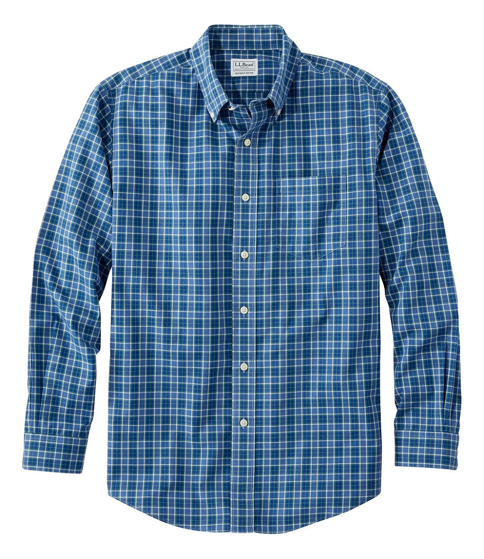 Men's Wrinkle-Free Kennebunk Sport Shirt Slightly Fitted Check