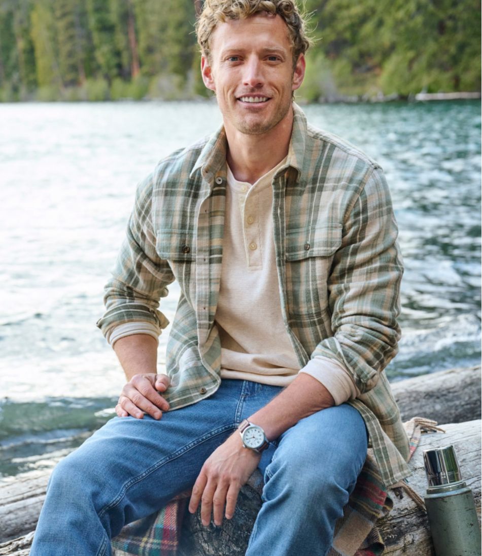 Men's 1912 Field Flannel Shirt Plaid Slightly Fitted Untucked Fit