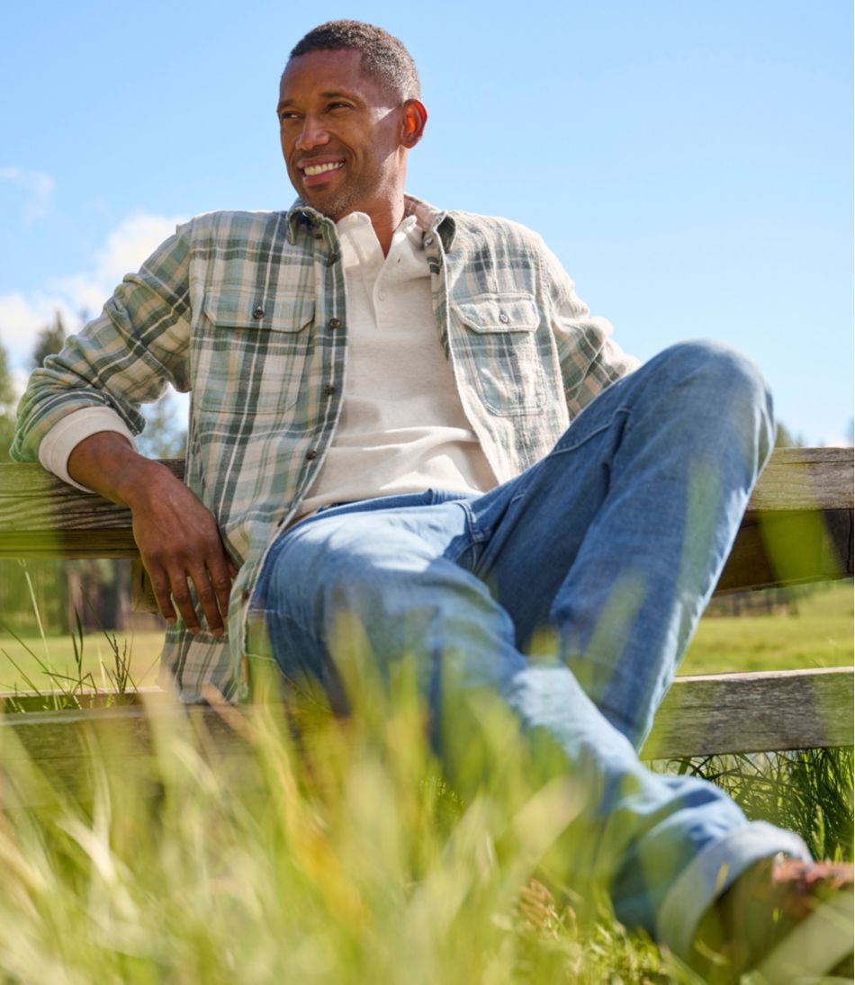 Men's 1912 Field Flannel Shirt Plaid Slightly Fitted Untucked Fit