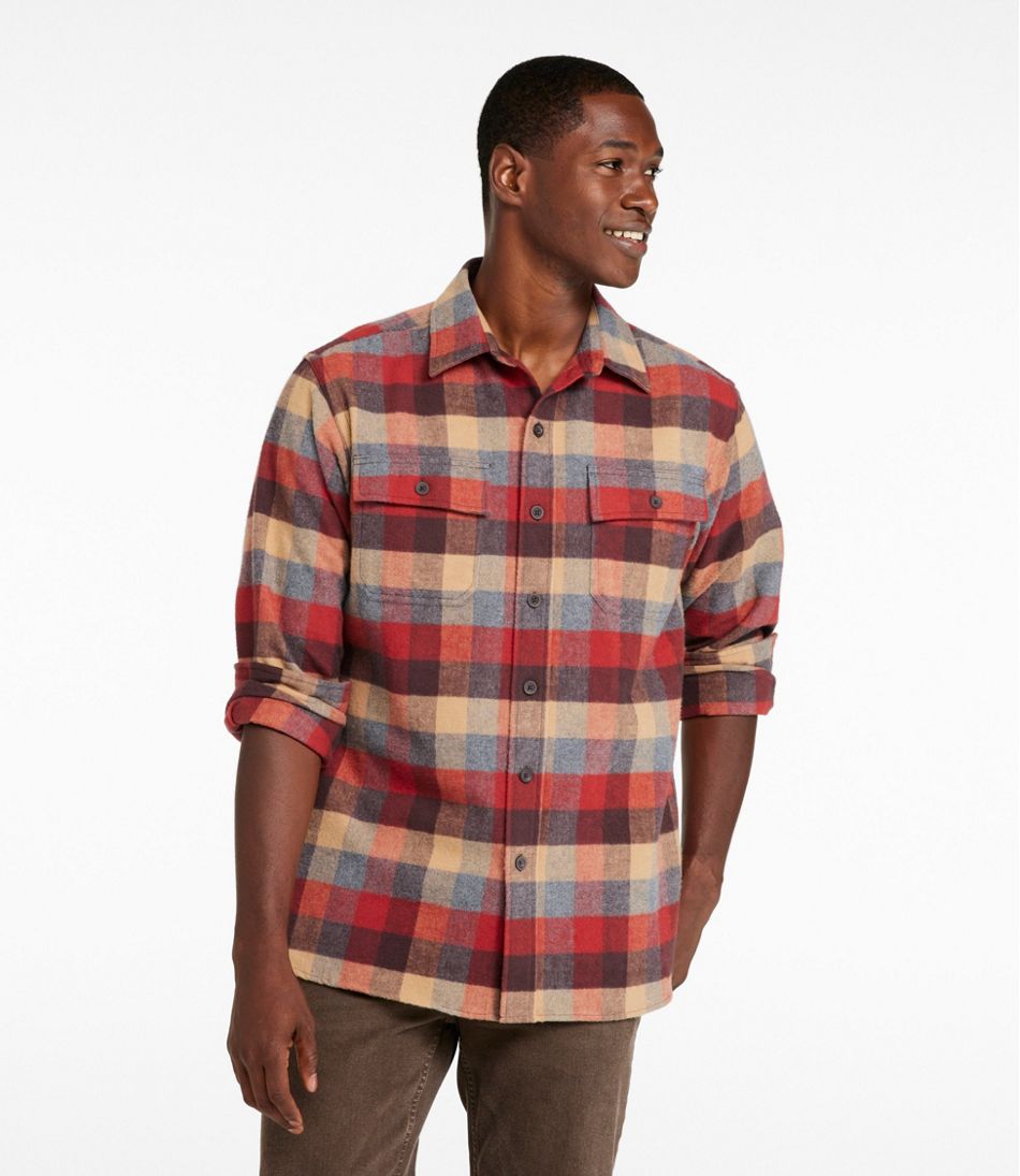 Men's Chamois Shirt Plaid Traditional Fit
