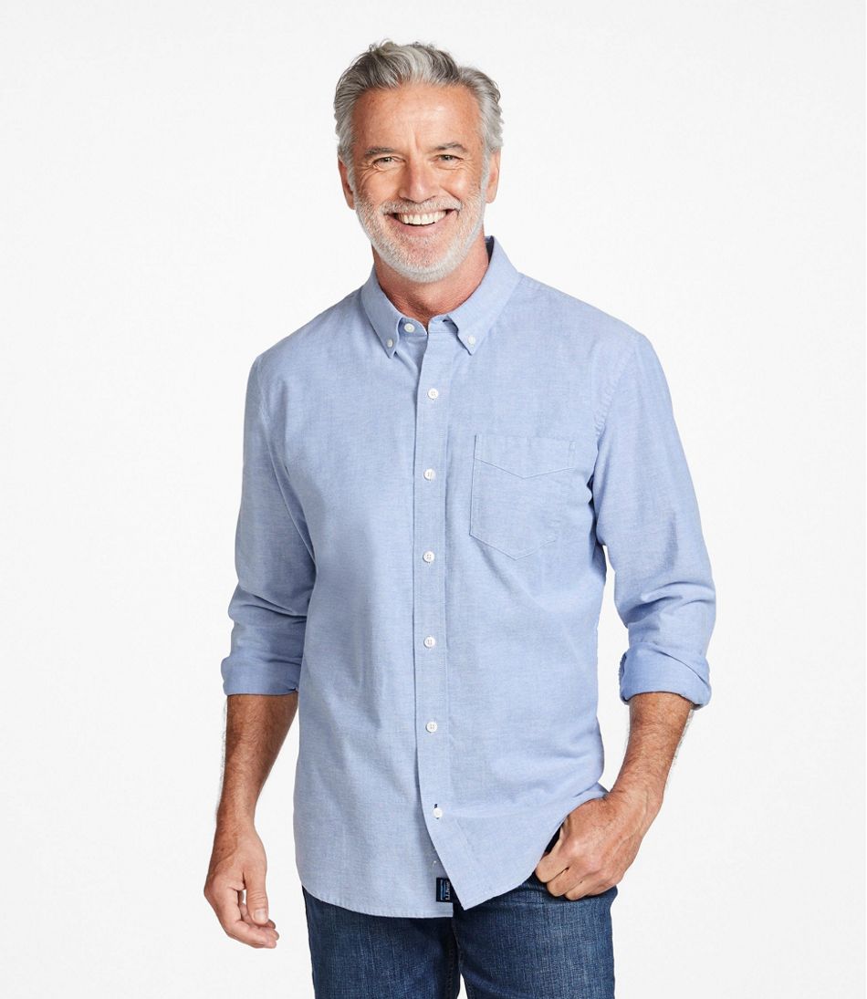 Traditional Untucked Fit Men's Comfort Stretch® Oxford Shirt