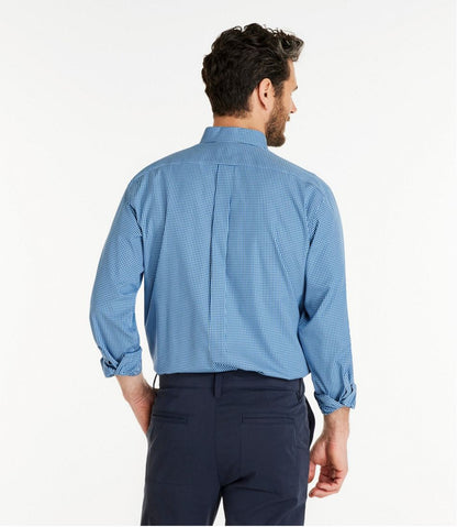 Men's Wrinkle-Free Pinpoint Oxford Cloth Shirt, Traditional Fit Tattersall