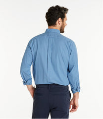Men's Wrinkle-Free Pinpoint Oxford Cloth Shirt Traditional Fit Tattersall