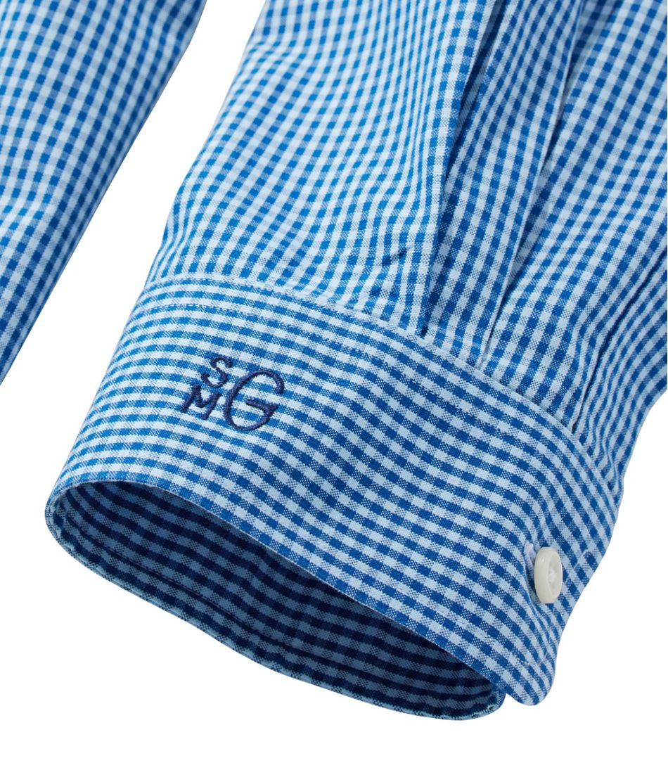 Men's Wrinkle-Free Pinpoint Oxford Cloth Shirt Traditional Fit Tattersall