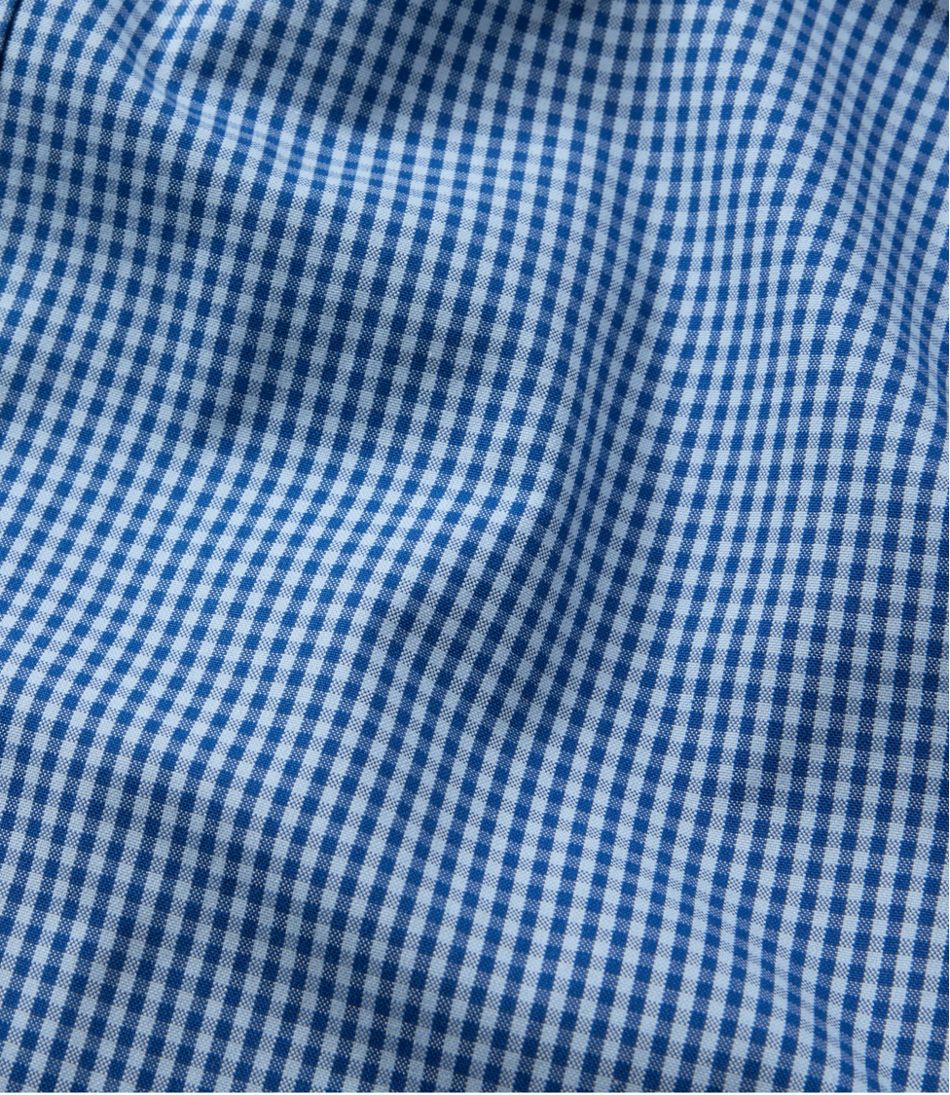 Men's Wrinkle-Free Pinpoint Oxford Cloth Shirt Traditional Fit Tattersall