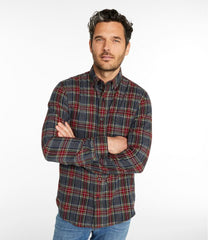 Men's Scotch Plaid Flannel Shirt Slim Fit