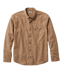 Men's Brushed Jaspé Twill Shirt Traditional Untucked Fit