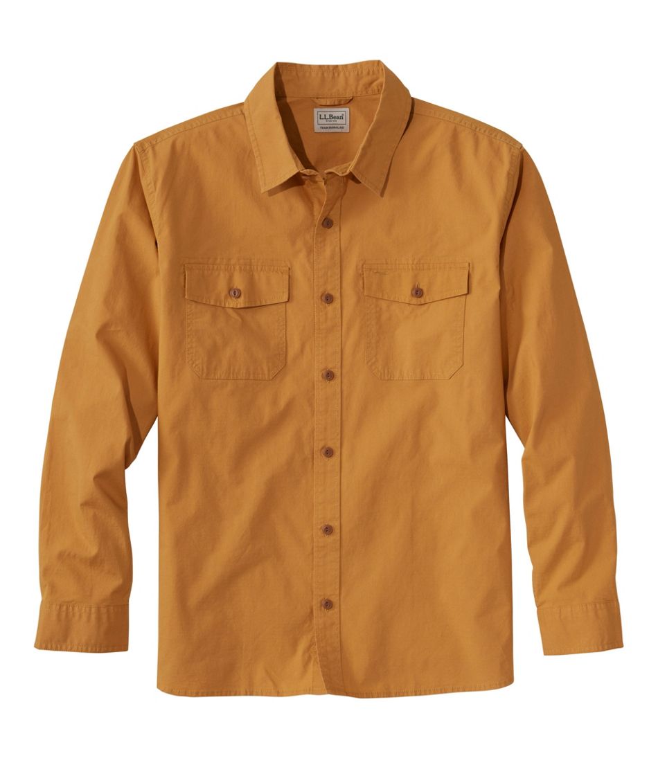 Men's Riverton Ripstop Shirt Traditional Untucked Fit Long-Sleeve
