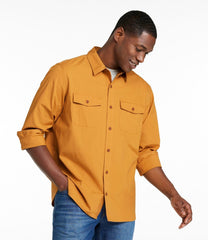 Men's Riverton Ripstop Shirt Traditional Untucked Fit Long-Sleeve
