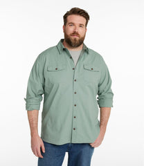 Men's Riverton Ripstop Shirt Traditional Untucked Fit Long-Sleeve