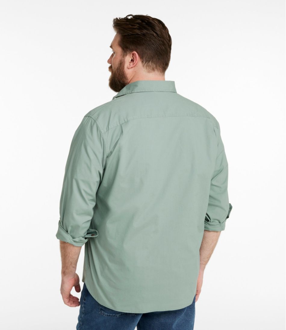 Men's Riverton Ripstop Shirt Traditional Untucked Fit Long-Sleeve