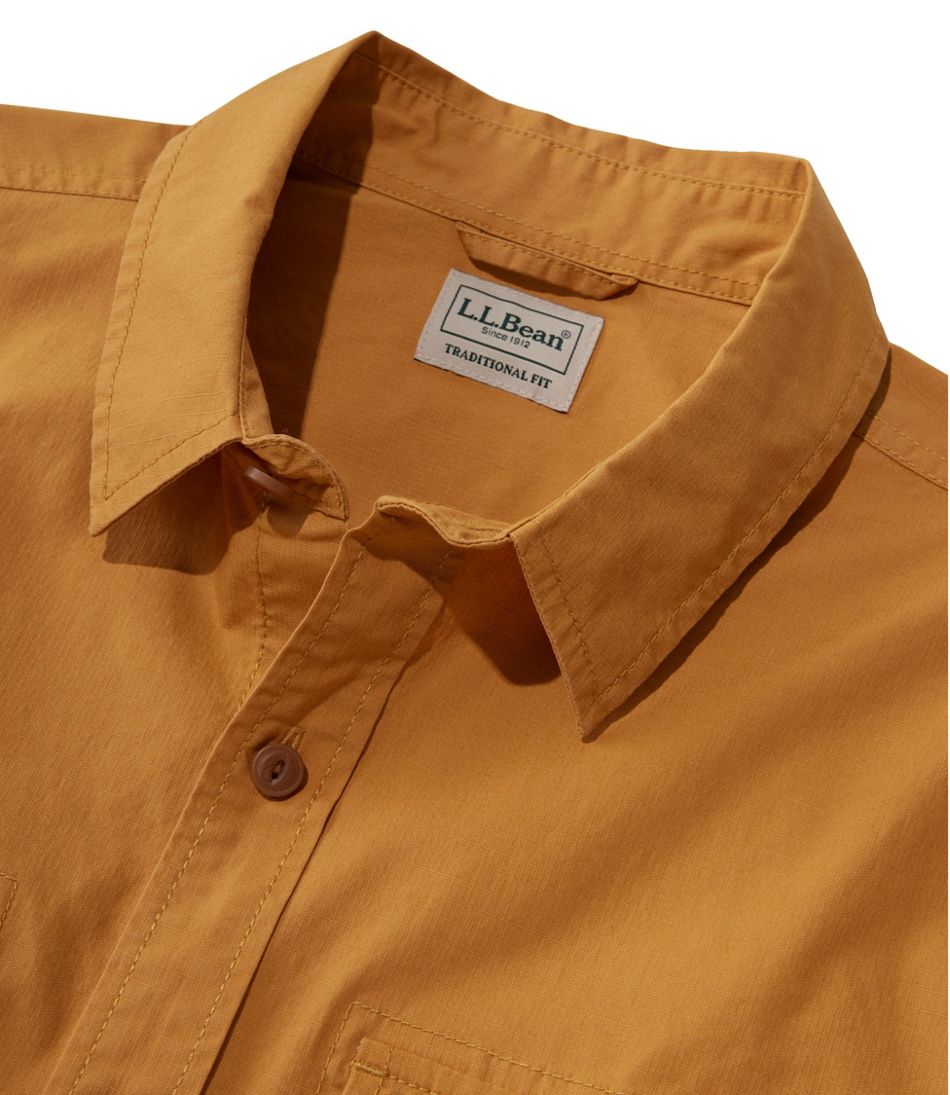 Men's Riverton Ripstop Shirt Traditional Untucked Fit Long-Sleeve