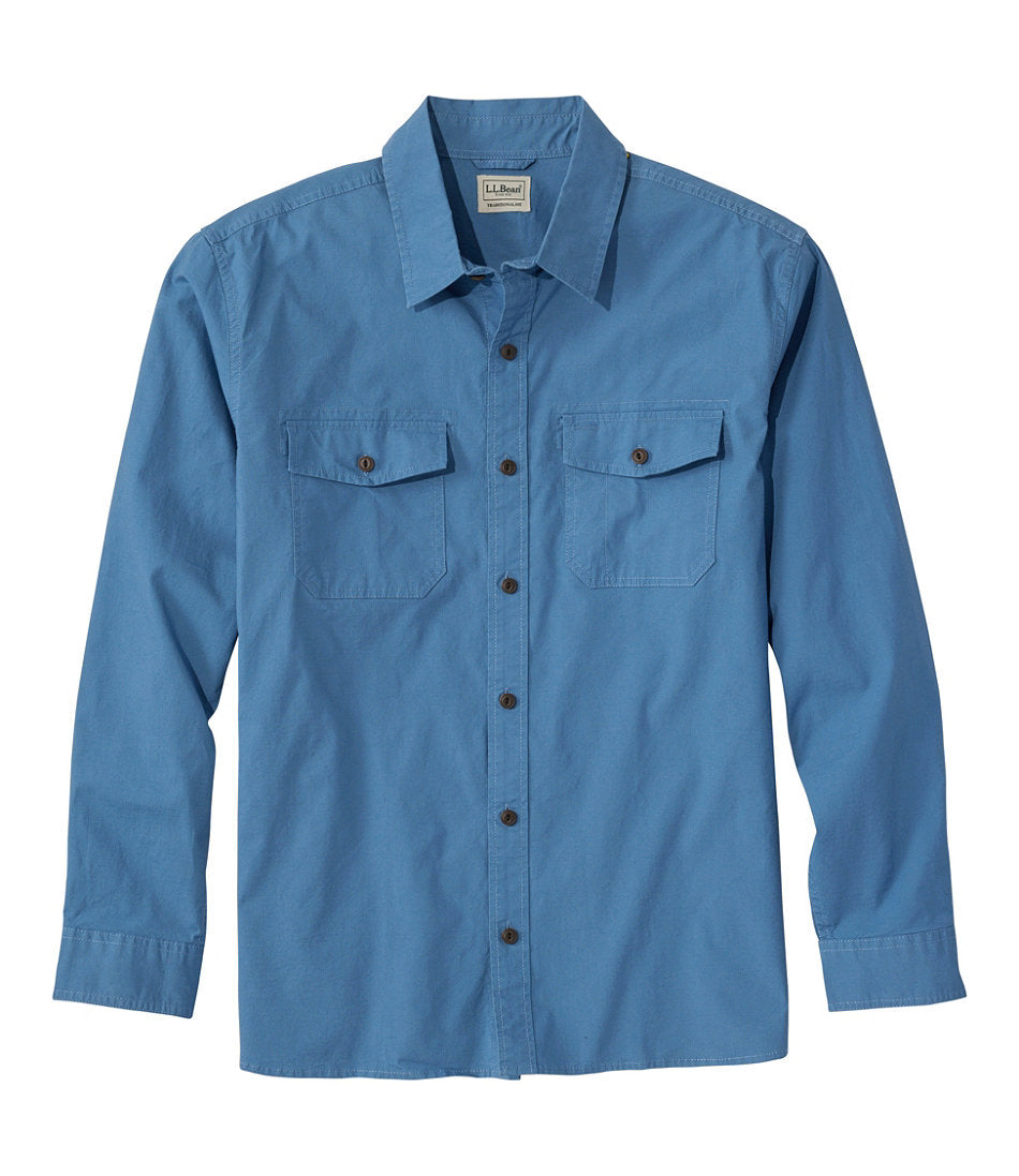 Men's Riverton Ripstop Shirt Traditional Untucked Fit Long-Sleeve