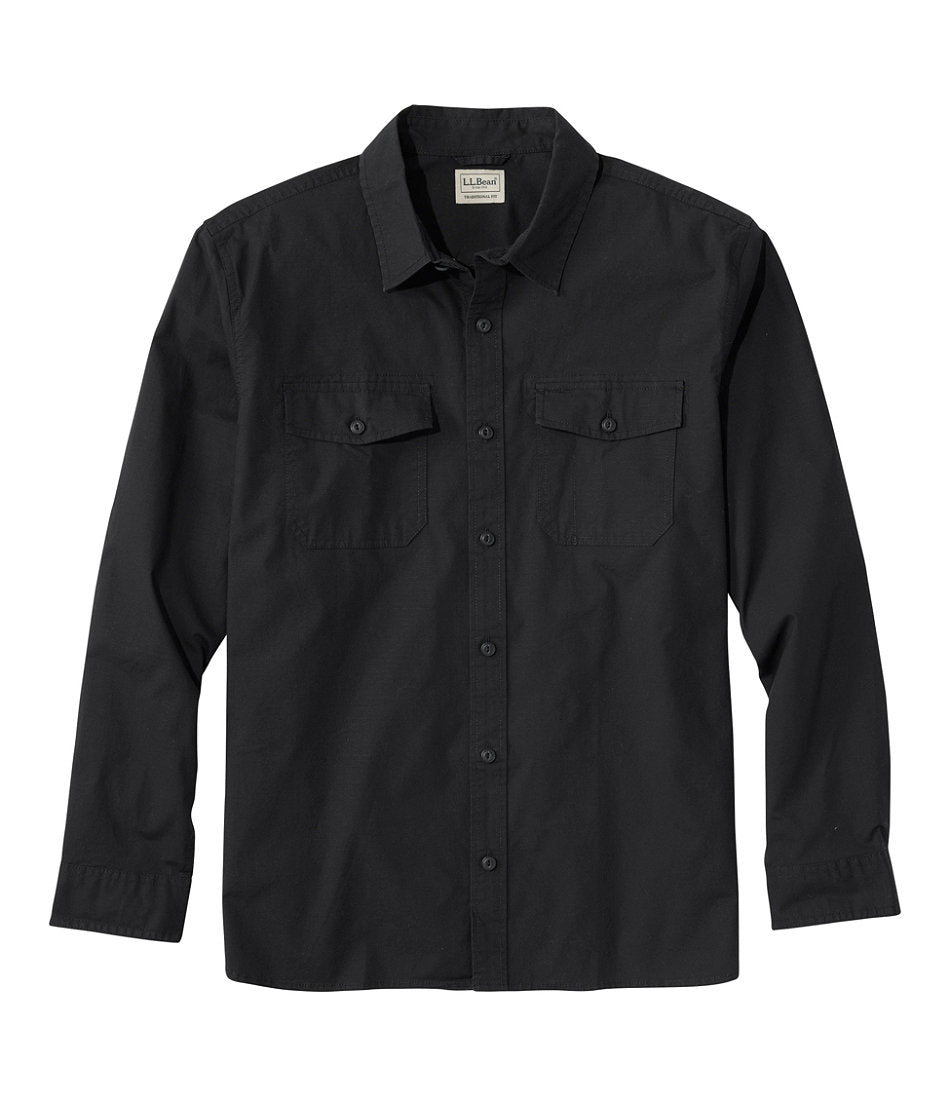 Men's Riverton Ripstop Shirt Traditional Untucked Fit Long-Sleeve