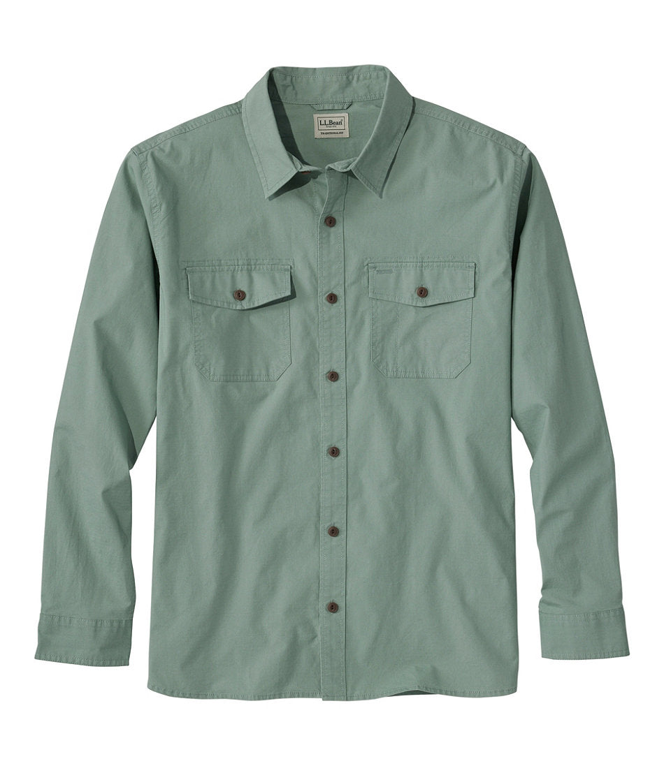 Men's Riverton Ripstop Shirt Traditional Untucked Fit Long-Sleeve