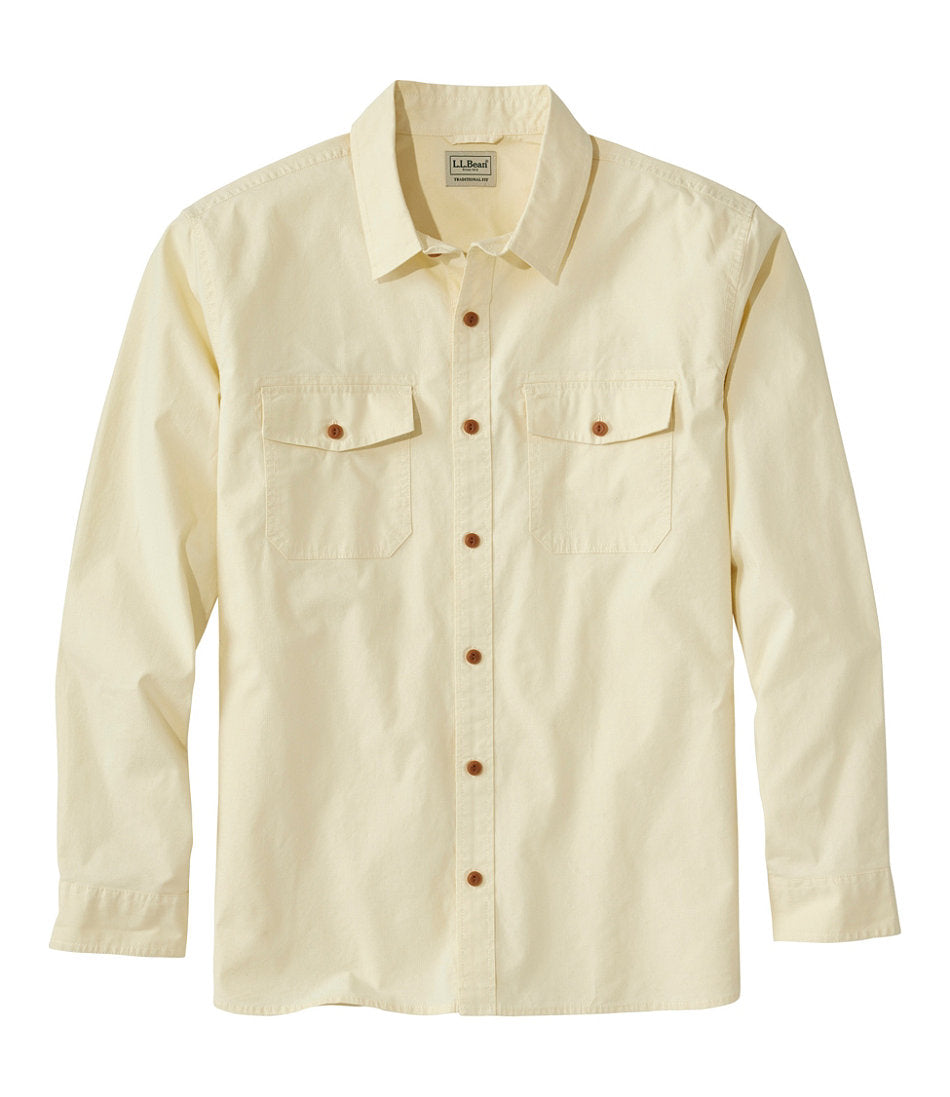 Men's Riverton Ripstop Shirt Traditional Untucked Fit Long-Sleeve